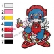 Veemon Card Captor Embroidery Design